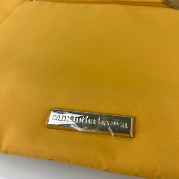 Samantha Brown To-Go Mustard Yellow Crossbody Purse w/ Keychain & Coin Purse NWT - Picture 3 of 16